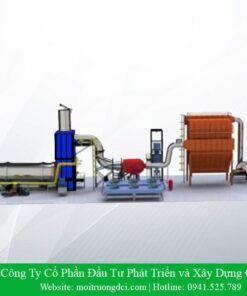Lò đót rác thải công nghiệp DCI-CN5000 (Công suất 5000 Kg/h)