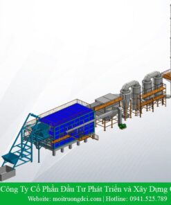 Lò đốt rác thải công nghiệp DCI-CN150T (công suất 150 Tấn/Ngày)
