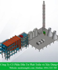 Lò đốt rác thải công nghiệp DCI-CN200T (công suất 200 Tấn/Ngày)