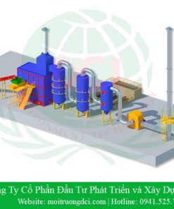 Lò đốt rác thải công nghiệp DCI - CN700 (công suất 700kg/h)