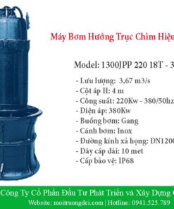 Máy Bơm Hướng Trục Chìm JMI-Korea 1300JPP 220 18T-3 – 3.67 m3/s